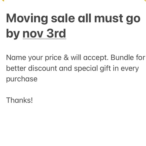 Moving sale all must go by nov 3rd - Picture 1 of 1